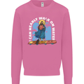 Funny Paddleboarder Jesus Paddleboarding Mens Sweatshirt Jumper Azalea