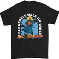 Funny Paddleboarder Jesus Paddleboarding Mens T-Shirt 100% Cotton Black