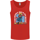 Funny Paddleboarder Jesus Paddleboarding Mens Vest Tank Top Red
