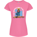 Funny Paddleboarder Jesus Paddleboarding Womens Petite Cut T-Shirt Azalea