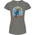 Funny Paddleboarder Jesus Paddleboarding Womens Petite Cut T-Shirt Charcoal