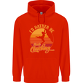 Funny Rock Climbing Climber Childrens Kids Hoodie Bright Red