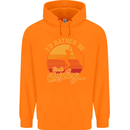 Funny Rock Climbing Climber Childrens Kids Hoodie Orange