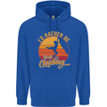 Funny Rock Climbing Climber Childrens Kids Hoodie Royal Blue