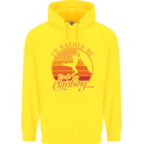 Funny Rock Climbing Climber Childrens Kids Hoodie Yellow