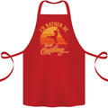 Funny Rock Climbing Climber Cotton Apron 100% Organic Red