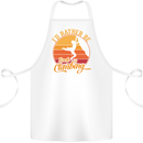 Funny Rock Climbing Climber Cotton Apron 100% Organic White