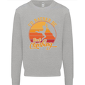Funny Rock Climbing Climber Kids Sweatshirt Jumper Sports Grey