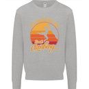 Funny Rock Climbing Climber Kids Sweatshirt Jumper Sports Grey