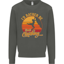 Funny Rock Climbing Climber Kids Sweatshirt Jumper Storm Grey