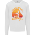 Funny Rock Climbing Climber Kids Sweatshirt Jumper White
