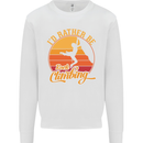 Funny Rock Climbing Climber Kids Sweatshirt Jumper White