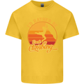 Funny Rock Climbing Climber Kids T-Shirt Childrens Yellow