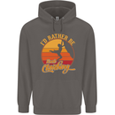 Funny Rock Climbing Climber Mens 80% Cotton Hoodie Charcoal