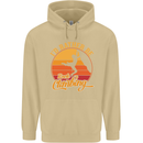 Funny Rock Climbing Climber Mens 80% Cotton Hoodie Sand