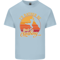 Funny Rock Climbing Climber Mens Cotton T-Shirt Tee Top Light Blue