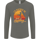Funny Rock Climbing Climber Mens Long Sleeve T-Shirt Charcoal