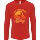 Funny Rock Climbing Climber Mens Long Sleeve T-Shirt Red