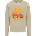Funny Rock Climbing Climber Mens Sweatshirt Jumper Sand
