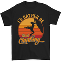 Funny Rock Climbing Climber Mens T-Shirt Cotton Gildan Black