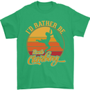 Funny Rock Climbing Climber Mens T-Shirt Cotton Gildan Irish Green