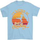 Funny Rock Climbing Climber Mens T-Shirt Cotton Gildan Light Blue