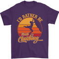 Funny Rock Climbing Climber Mens T-Shirt Cotton Gildan Purple