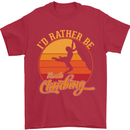 Funny Rock Climbing Climber Mens T-Shirt Cotton Gildan Red