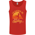 Funny Rock Climbing Climber Mens Vest Tank Top Red