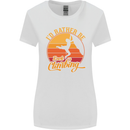 Funny Rock Climbing Climber Womens Wider Cut T-Shirt White