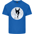Funny Rock n Roll Salute Rabbit Silhouette Kids T-Shirt Childrens Royal Blue