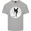 Funny Rock n Roll Salute Rabbit Silhouette Kids T-Shirt Childrens Sports Grey