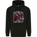 Funny Role Playing Games RPG Side Quests Mens 80% Cotton Hoodie Black