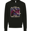 Funny Role Playing Games RPG Side Quests Mens Sweatshirt Jumper Black