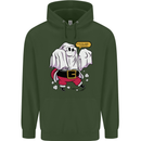 Funny Santa Ghost Christmas Halloween Childrens Kids Hoodie Forest Green
