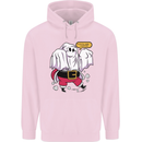 Funny Santa Ghost Christmas Halloween Childrens Kids Hoodie Light Pink