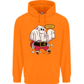 Funny Santa Ghost Christmas Halloween Childrens Kids Hoodie Orange