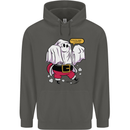 Funny Santa Ghost Christmas Halloween Childrens Kids Hoodie Storm Grey