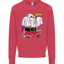 Funny Santa Ghost Christmas Halloween Kids Sweatshirt Jumper Heliconia