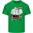 Funny Santa Ghost Christmas Halloween Kids T-Shirt Childrens Irish Green