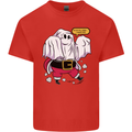 Funny Santa Ghost Christmas Halloween Kids T-Shirt Childrens Red