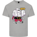 Funny Santa Ghost Christmas Halloween Kids T-Shirt Childrens Sports Grey