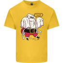 Funny Santa Ghost Christmas Halloween Kids T-Shirt Childrens Yellow