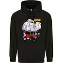 Funny Santa Ghost Christmas Halloween Mens 80% Cotton Hoodie Black