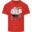 Funny Santa Ghost Christmas Halloween Mens Cotton T-Shirt Tee Top Red