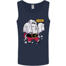 Funny Santa Ghost Christmas Halloween Mens Vest Tank Top Navy Blue