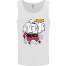 Funny Santa Ghost Christmas Halloween Mens Vest Tank Top White