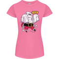 Funny Santa Ghost Christmas Halloween Womens Petite Cut T-Shirt Azalea