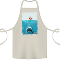 Funny Shark Parody Scuba Diving Fishing Cotton Apron 100% Organic Natural