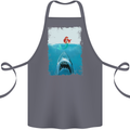 Funny Shark Parody Scuba Diving Fishing Cotton Apron 100% Organic Steel